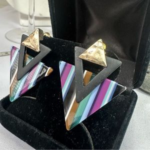 90’s vibe modern style triangle earrings